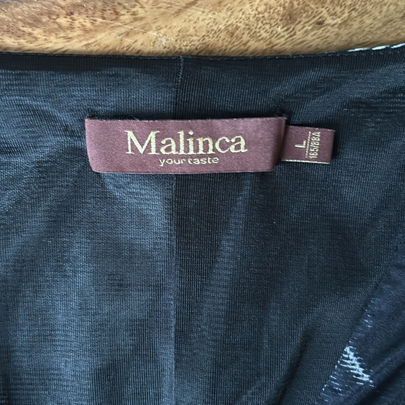 Black and white Mini Sleeveless Spring Summer Dress with Pockets Size L - Picture 8 of 8